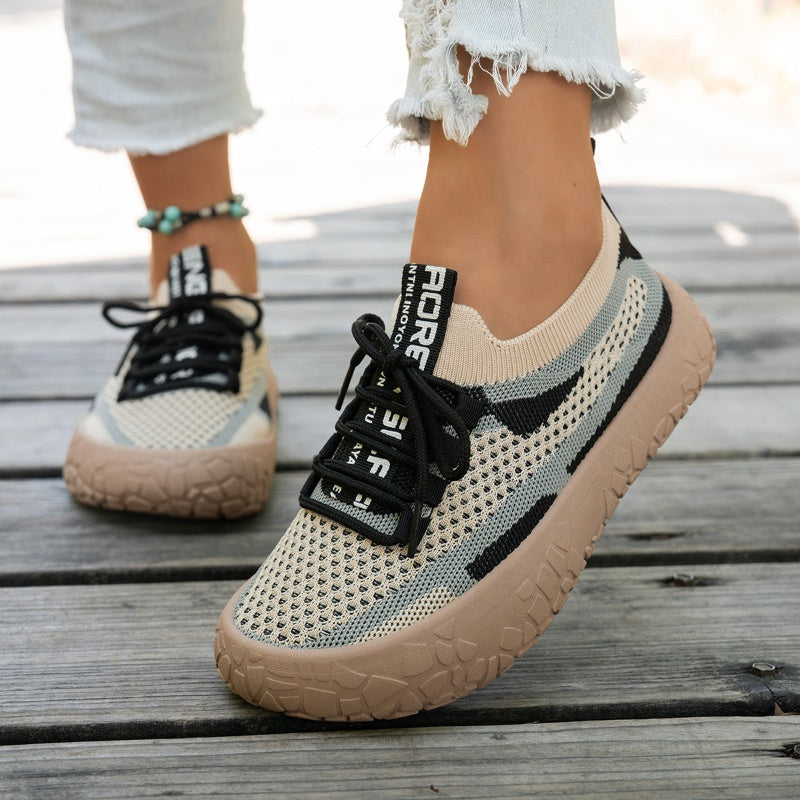 👣 👟 Women's Fashion Breathable Knit Sneakers