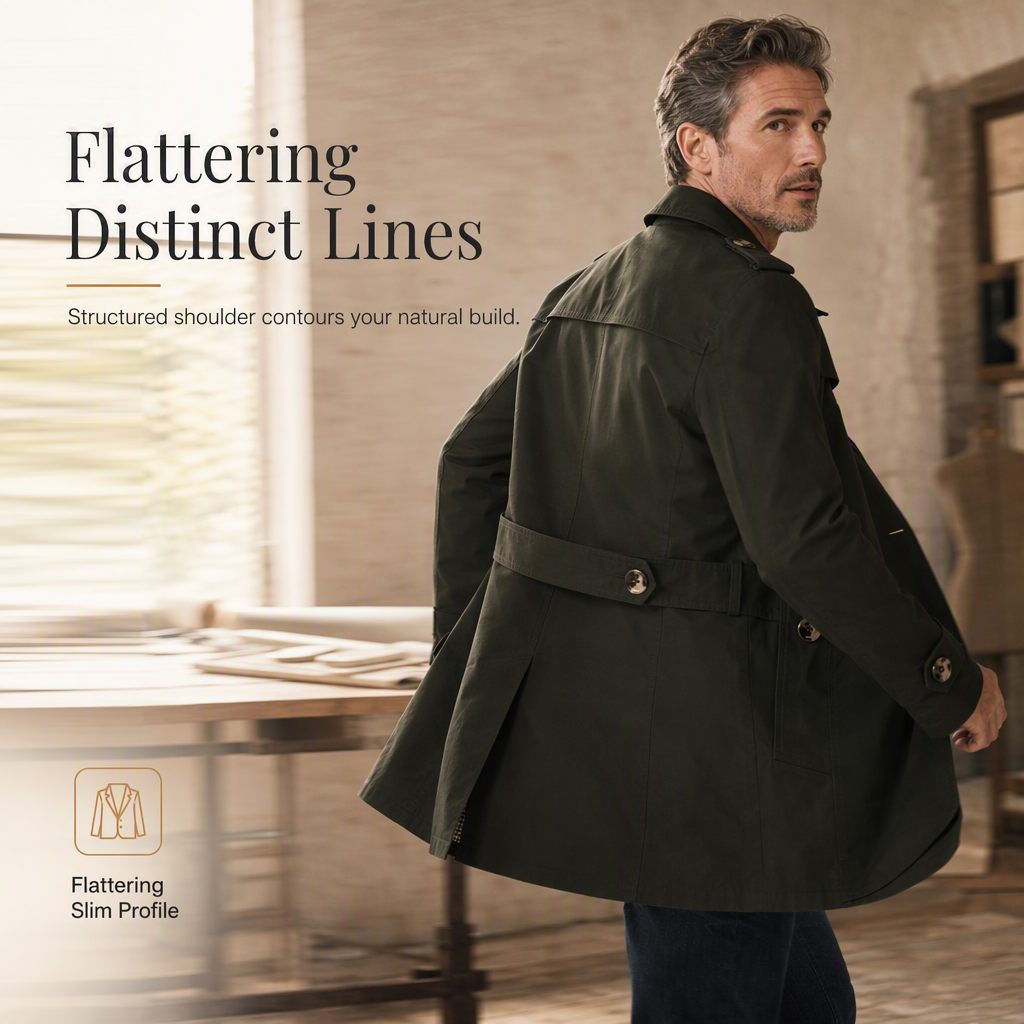 ✨Men's Casual Pure Cotton Windbreaker Spring and Autumn Work Outerwear✨