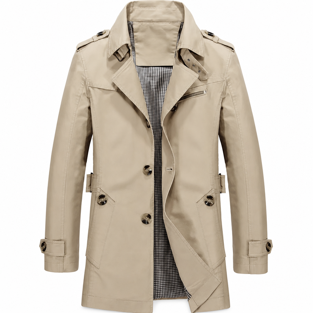 ✨Men's Casual Pure Cotton Windbreaker Spring and Autumn Work Outerwear✨