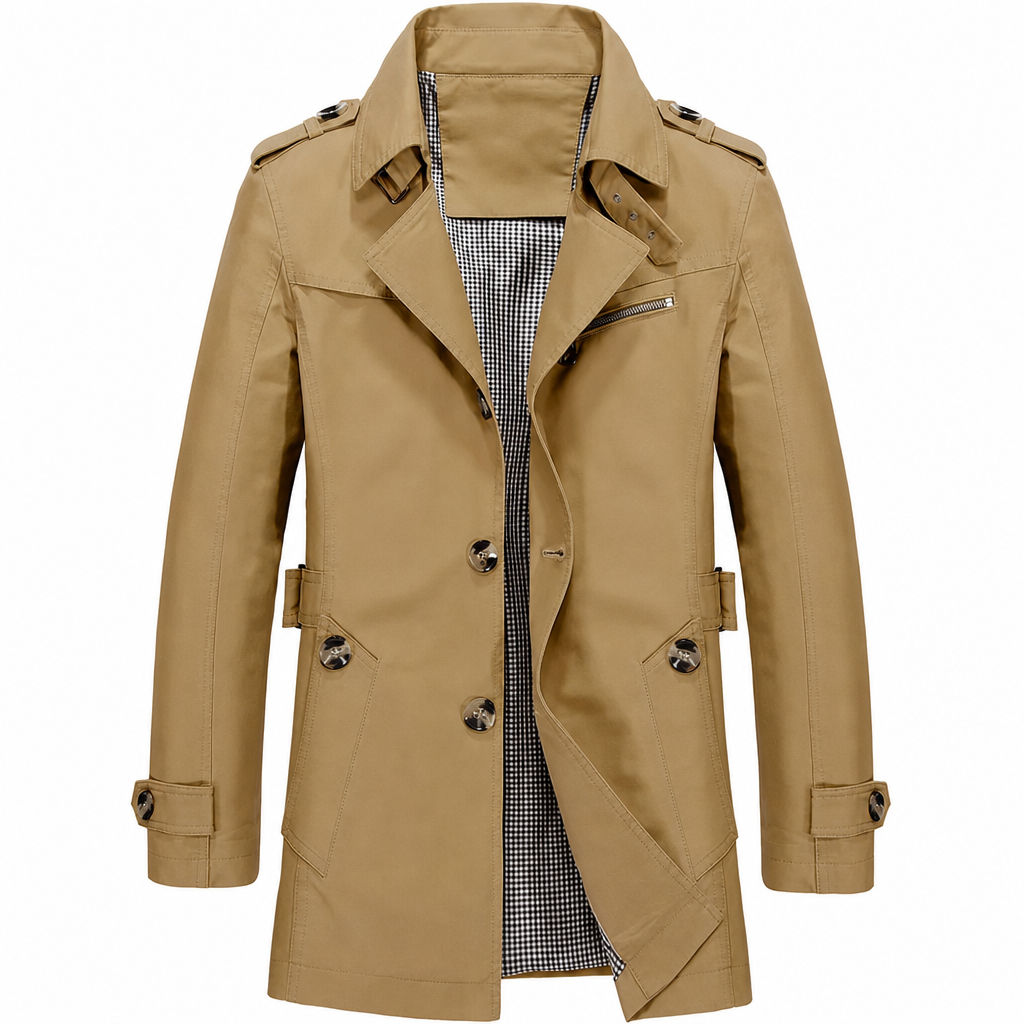 ✨Men's Casual Pure Cotton Windbreaker Spring and Autumn Work Outerwear✨