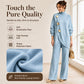 🧶 Effortless Knit Elegance | Women's Turtleneck Sweater & Wide-Leg Pants 2-Piece Set