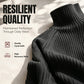 🧶 Cozy High Neck, Flattering Relaxed Drape | Women's Knit Sweater Dress