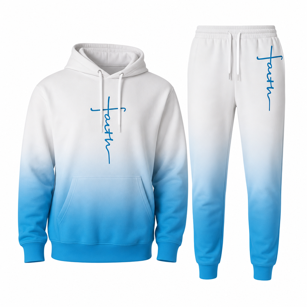 🔥 Bold 3D Print, Complete Streetwear Look | Men's Hooded 2-Piece Tracksuit ⚡ Free Shipping