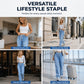 👖 Adjustable Waist, Flattering Wide-Leg Drape | Women's Drawstring Jeans