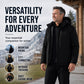 Men's Plush-Lined Waterproof Hooded Jacket