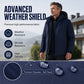 Men's Plush-Lined Waterproof Hooded Jacket