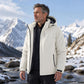 Men's Plush-Lined Waterproof Hooded Jacket