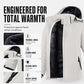 Men's Plush-Lined Waterproof Hooded Jacket