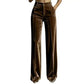 ✨ Effortless Polish | Women’s High-Waist Drapey Wide-Leg Pants with Side Pockets