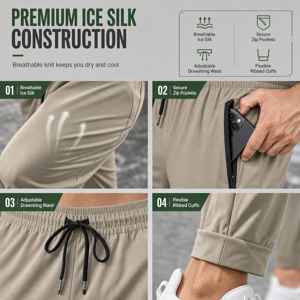 👖  Men's Quick Dry Stretch Sports Pants