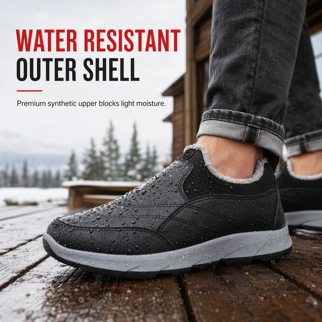 ✨Men's Winter Fleece-Lined Waterproof Ankle Boots