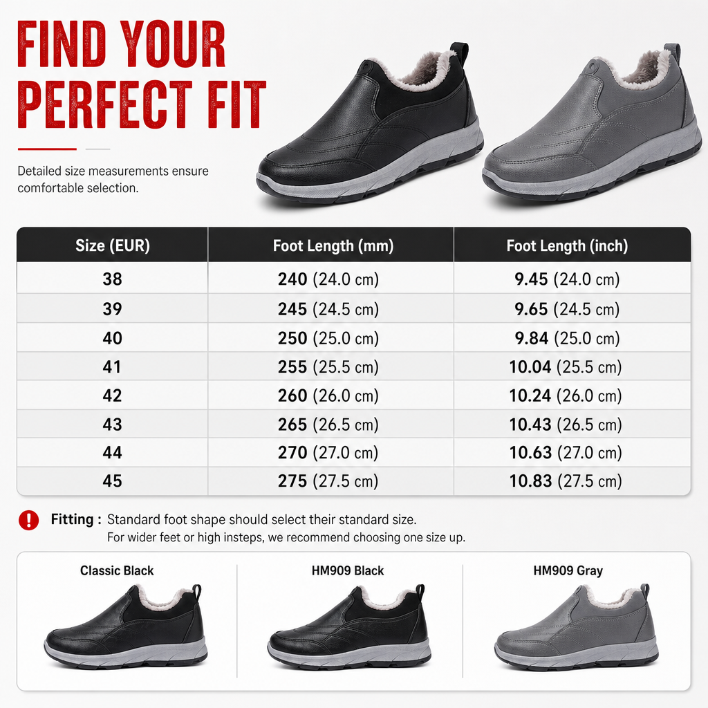 ✨Men's Winter Fleece-Lined Waterproof Ankle Boots