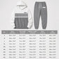 Men's Casual Color-Block Hoodie and Pants Set