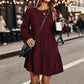 Women's Vintage Corduroy Long Sleeve Dress