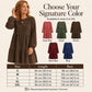 Women's Vintage Corduroy Long Sleeve Dress