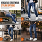 Men's Stretch Slim Fit Ripped Jeans