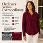 🌸Relaxed & Inclusive, Plus-Size Friendly🧶 Women's V-Neck Ribbed Knit Sweater – Loose Fit & Stretchy Ribbed Knit | Perfect for All Body Types, Comfortable & Non-Restrictive ✨