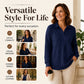 🌸Relaxed & Inclusive, Plus-Size Friendly🧶 Women's V-Neck Ribbed Knit Sweater – Loose Fit & Stretchy Ribbed Knit | Perfect for All Body Types, Comfortable & Non-Restrictive ✨