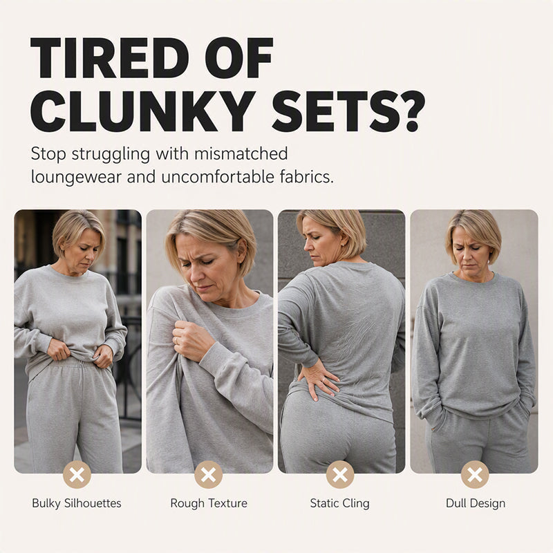🖤Black Friday Sale:50% OFF🖤 ✨ Polished Two-Piece Style | Women’s Color-Block Knit Set