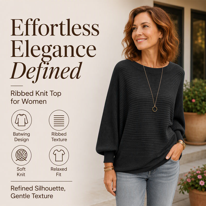 🌸Hot Sale 50% OFF💖Women's Oversized Ribbed Knit Sweater