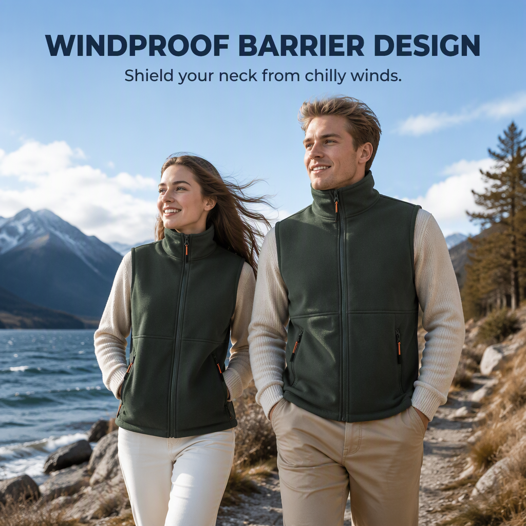 ❄️💕 Unisex Winter Plush-Lined Warm Vest