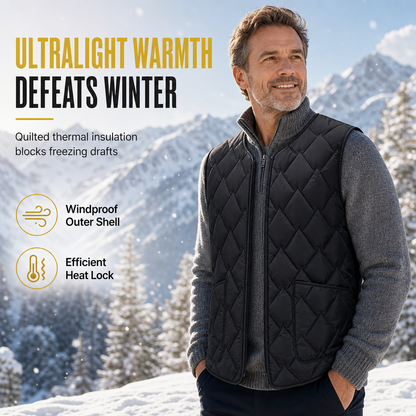 🖤 Men's Winter Loose Fit Vest High Street Fashion Minimalist Sleeveless