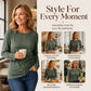 Women's Casual Crewneck Ruched HemTop
