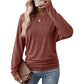 Women's Casual Crewneck Ruched HemTop