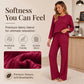 👍✨Women's 2026 UK Ribbed Knit Top & Straight Pants Set