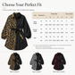 🐆Women's Leopard Print Contrast Patchwork Long Sleeve Shirt Mini Dress with Belt