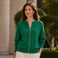 ☁️Women's Casual Zip-Up Knit Jacket