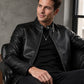 Warm Slim-Fit Biker Jacket