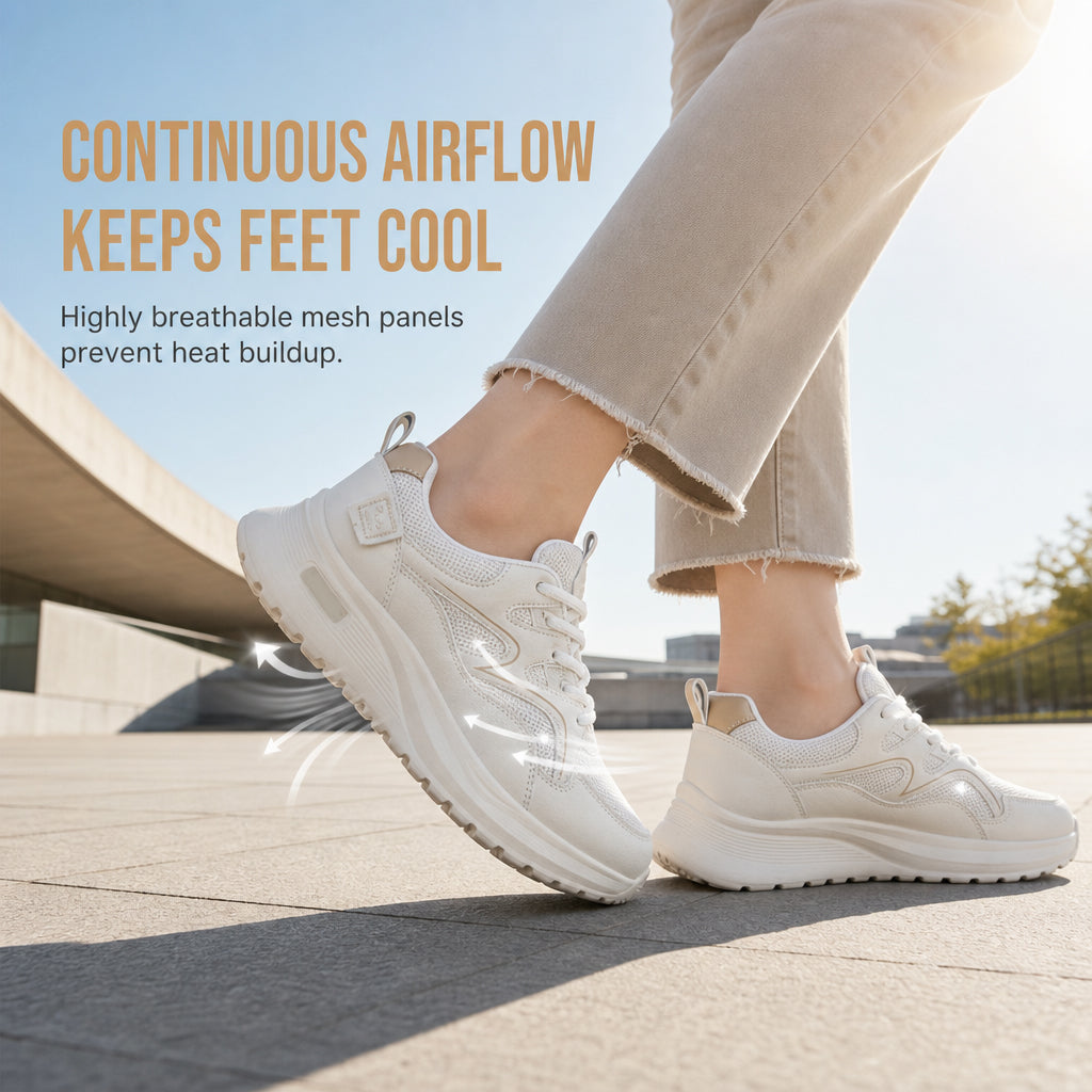 ☁️Cushioned Sole, Fatigue-Free Walking – Women's Lightweight Breathable Sports Shoes ✨