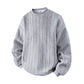 Men's Cable Knit Crewneck Sweatshirt