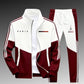 Men's Colorblock Zip-Up Jacket & Drawstring Pants Set