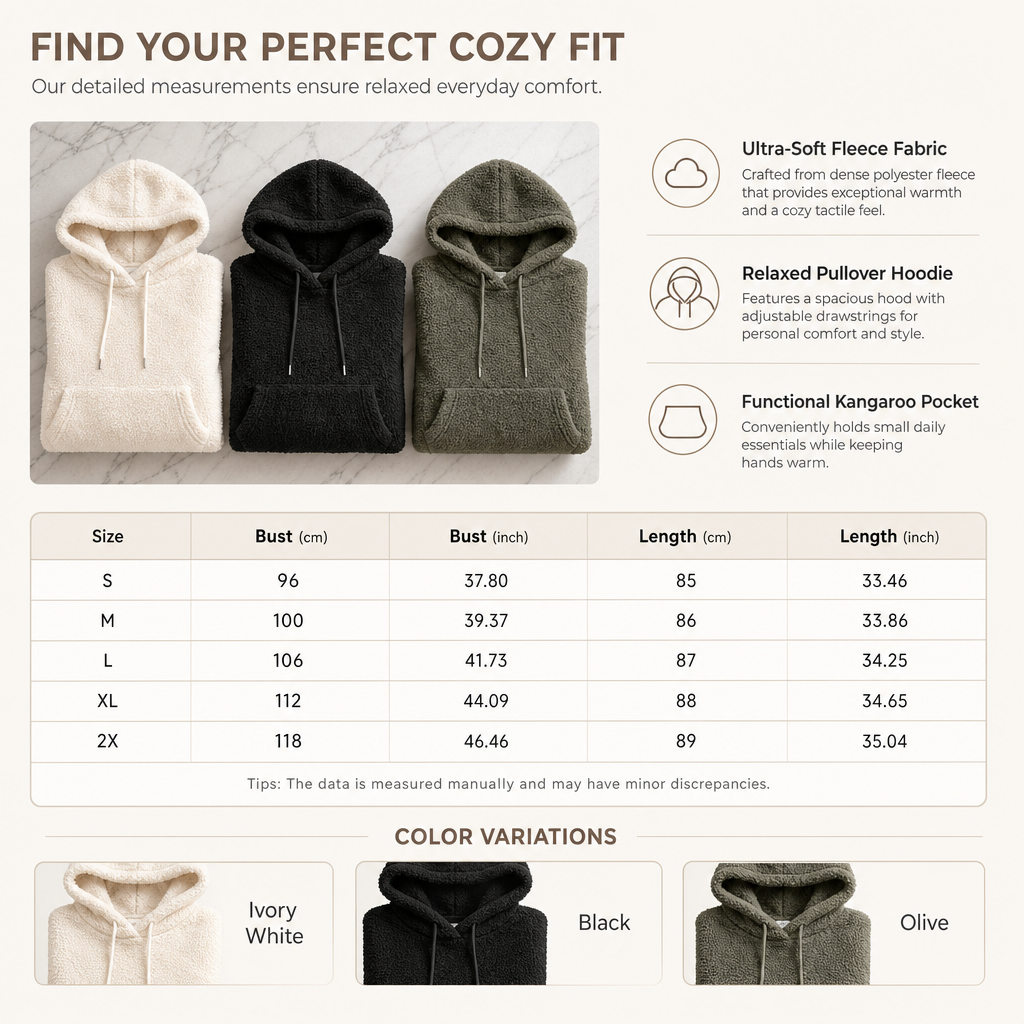 Women's Casual Fuzzy Fleece Pullover Hoodie Dress