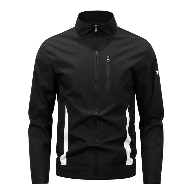 Men’s Casual Stand-Collar Zipper Jacket