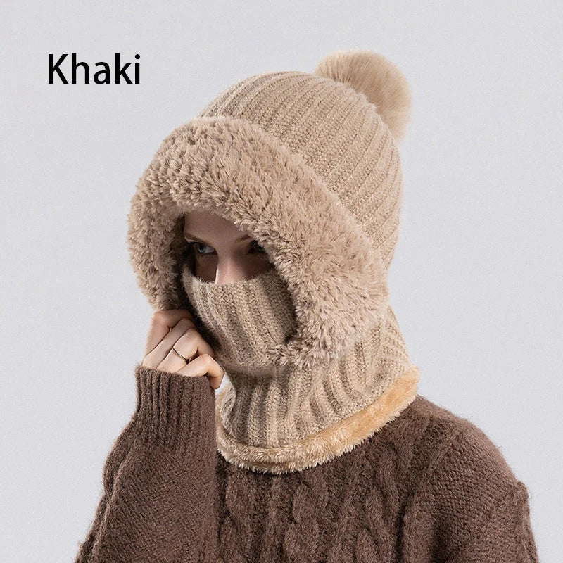⏰Black Friday Mega Deal – 50% off!💖Women's Winter One-Piece Knitted Beanie Scarf Mask