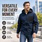 Men's Outdoor Windbreaker Jacket with Detachable Hood
