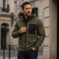 Men's Outdoor Windbreaker Jacket with Detachable Hood