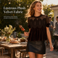 Women's Solid Short Sleeve Top with Ruffle Collar