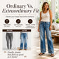 Women's Vintage Wide-Leg Jeans with Raw Hem