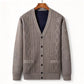 Men's Classic Thermal Cardigan Sweater