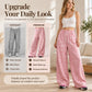 👖Women's Casual Leopard Print Wide Leg Sweatpants