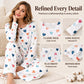 ❤️Women's Heart Print Long Sleeve Pajama Set🌸