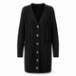 🌸Women's Long Single Breasted Knitted Cardigan Sweater Casual Outerwear Coat for Autumn and Winter