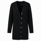 🌸Women's Long Single Breasted Knitted Cardigan Sweater Casual Outerwear Coat for Autumn and Winter