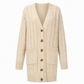 🌸Women's Long Single Breasted Knitted Cardigan Sweater Casual Outerwear Coat for Autumn and Winter