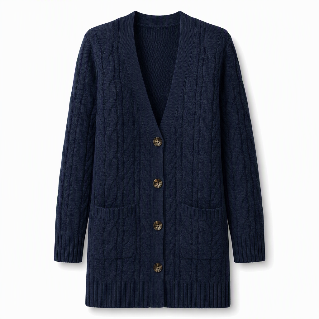 🌸Women's Long Single Breasted Knitted Cardigan Sweater Casual Outerwear Coat for Autumn and Winter