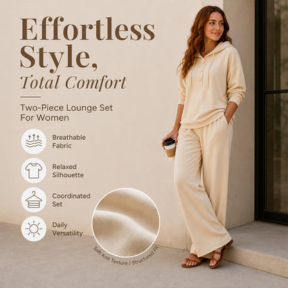 🌸Hot Sale 50% OFF💖Women's Casual Hoodie and Lounge Pants Set